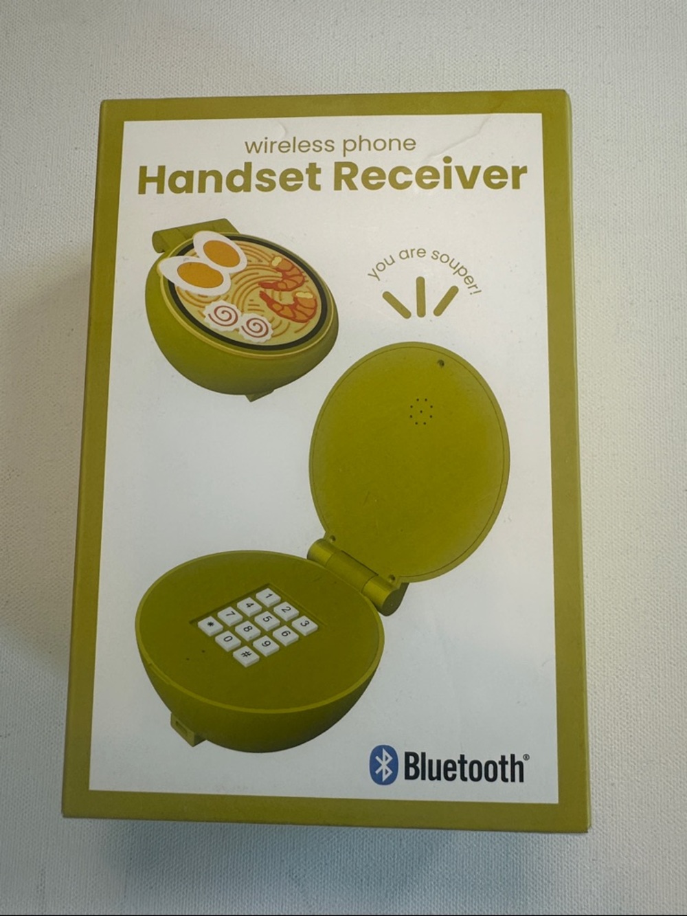 Vivitar Retro Phone Bluetooth Handset Receiver Yellow New